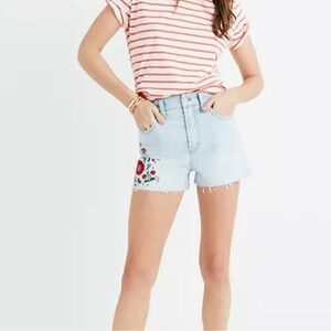 Madewell The Perfect Short Embroidered Edition Size 25